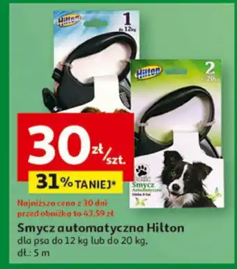 Smycz automatyczna Hilton dla psa do 12 kg lub do 20 kg.