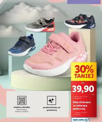 Lidl Buty dziecięce ze świecącą podeszwą oferta