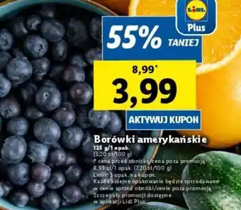 Lidl Borówki amerykańskie 125 g oferta