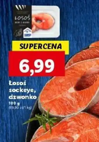 Lidl Łosoś sockeye, dzwonko 100 g oferta