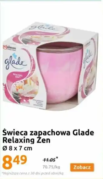 Action Świeca zapachowa Glade Relaxing Żen oferta