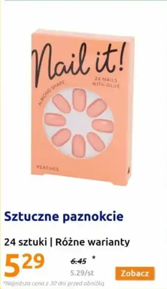 Action Sztuczne paznokcie 24 szt. oferta