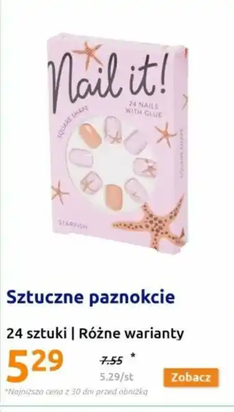 Action Sztuczne paznokcie 24 szt. oferta