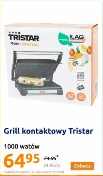 Action Grill kontaktowy Tristar 1000 W oferta