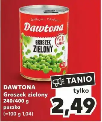 Kaufland DAWTONA Groszek zielony 240/400 g oferta