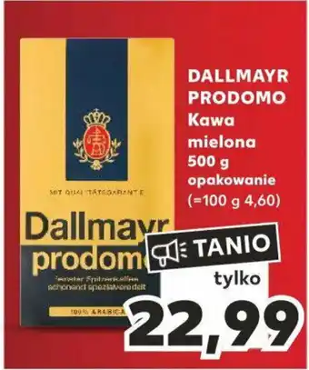 Kaufland DALLMAYR PRODOMO Kawa mielona 500 g oferta
