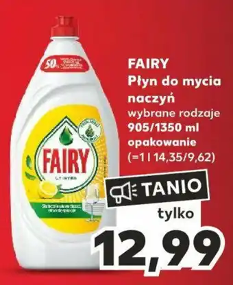 Kaufland FAIRY Płyn do mycia naczyń 905/1350 ml oferta