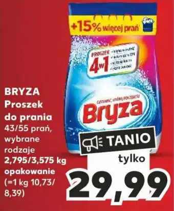 Kaufland BRYZA Proszek do prania 2,795/3,575 kg oferta