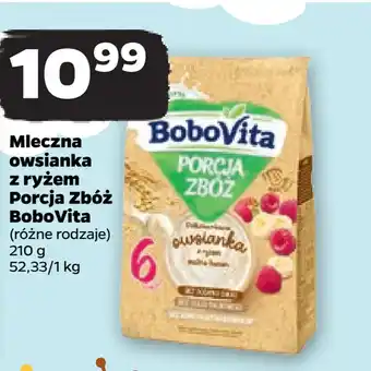 Netto Mleczna owsianka z ryżem Porcja Zbóż BoboVita oferta