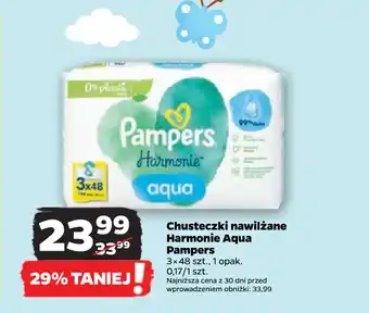 Netto Chusteczki nawilżane Harmonie Aqua Pampers oferta
