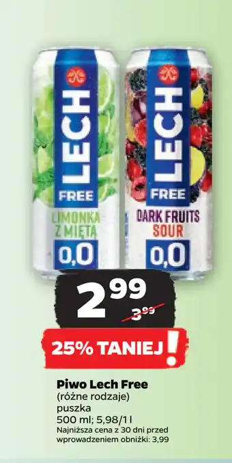 Netto Piwo Lech Free oferta