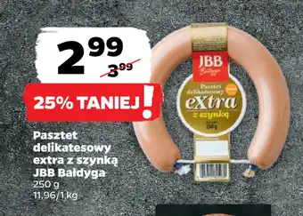 Netto Pasztet delikatesowy extra z szynką JBB Bałdyga oferta