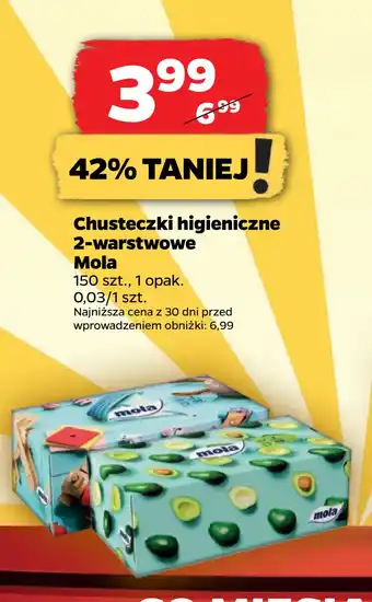 Netto Chusteczki higieniczne 2-warstwowe Mola oferta