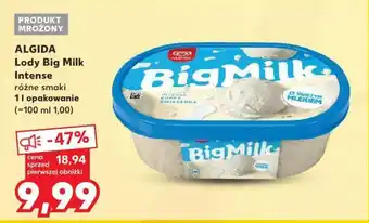 Kaufland ALGIDA Lody Big Milk Intense 1 l oferta