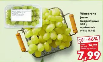 Kaufland Winogrona jasne bezpestkowe 500 g oferta