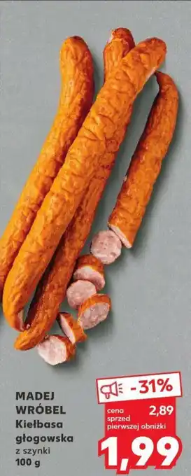 Kaufland MADEJ WRÓBEL Kiełbasa głogowska 100 g oferta