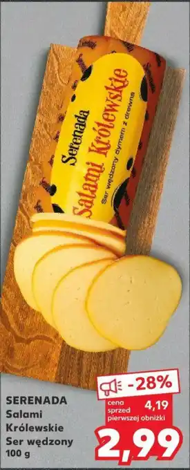 Kaufland SERENADA Salami Królewskie Ser wędzony 100 g oferta