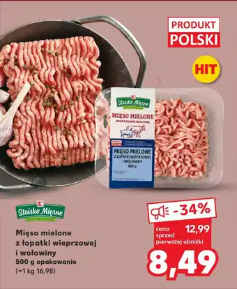 Kaufland Mięso mielone z łopatki wieprzowej i wołowiny 500 g oferta