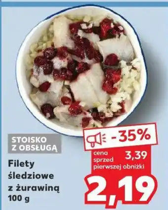 Kaufland Filety śledziowe z żurawiną 100 g oferta