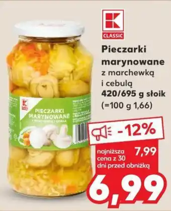 Kaufland Pieczarki marynowane 420/695g oferta