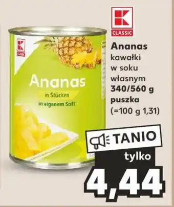 Kaufland Ananas 340/560 g oferta
