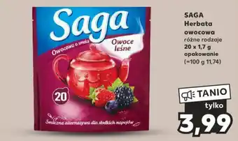 Kaufland SAGA Herbata owocowa 20 x 1,7 g oferta