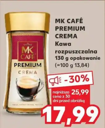 Kaufland MK CAFÉ PREMIUM CREMA Kawa rozpuszczalna 130 g oferta