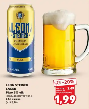 LEON STEINER LAGER Piwo 5% alk. 0,5l