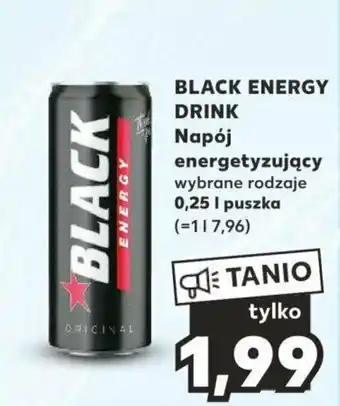 Kaufland BLACK ENERGY DRINK Napój energetyzujący 0,25l oferta