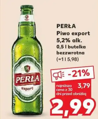 Kaufland PERŁA Piwo export 5,2% alk. 0,5l oferta