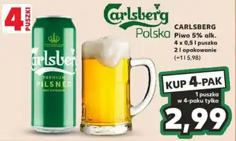 Kaufland CARLSBERG Polska Piwo 5% alk. 4 x 0,5 l oferta