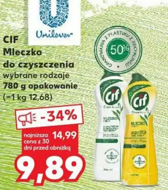 Kaufland CIF Mleczko do czyszczenia 780 g oferta