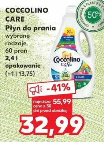 Kaufland COCCOLINO CARE Płyn do prania 2,4l oferta