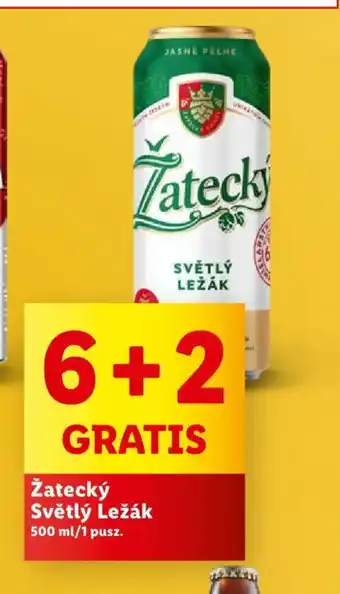 Lidl Žatecký Světlý Ležák 500 ml oferta