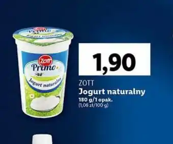 Lidl ZOTT Jogurt naturalny 180g oferta