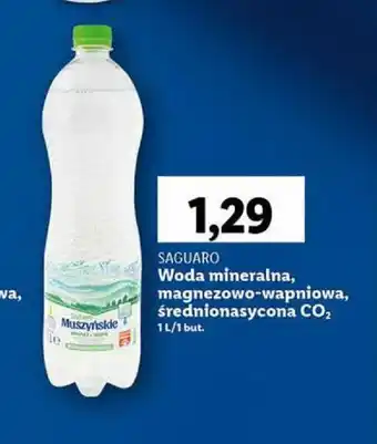 Lidl SAGUARO Woda mineralna 1l oferta