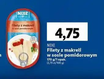 Lidl NIXE Filety z makreli w sosie pomidorowym 170g oferta