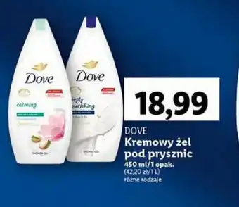 Lidl DOVE Kremowy żel pod prysznic 450ml oferta