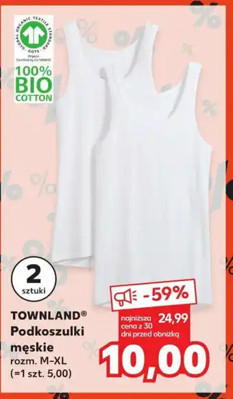 Kaufland TOWNLAND Podkoszulki męskie rozm. M-XL oferta