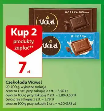 Auchan Czekolada Wawel 90-100 g oferta