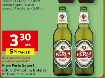 Auchan Piwo Perła Export, 500ml oferta