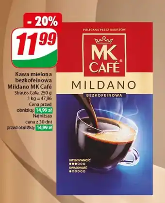 Kawa mielona bezkofeinowa Mildano MK Café 250 g