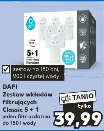 Kaufland DAFI Zestaw wkładów filtrujących Classic 5 + 1 oferta