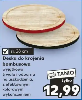 Kaufland Deska do krojenia bambusowa oferta