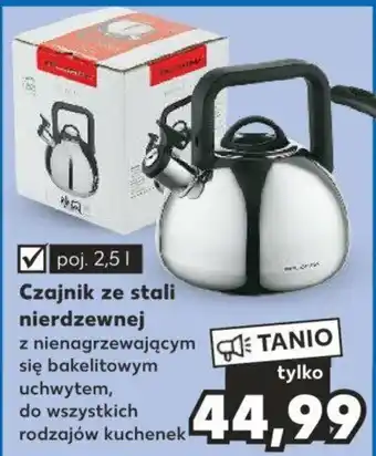 Kaufland Czajnik ze stali nierdzewnej oferta