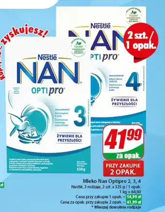 Mleko Nan Optipro 2, 3, 4 2 szt. x 325 g/1 opak.