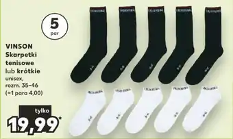 Kaufland VINSON Skarpetki tenisowe lub krótkie 5 par oferta