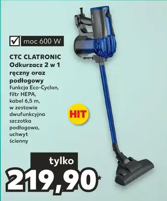 Kaufland CTC CLATRONIC Odkurzacz 2 w 1 ręczny oraz podłogowy oferta