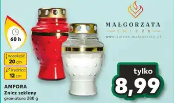 Kaufland AMFORA Znicz szklany 280 g oferta