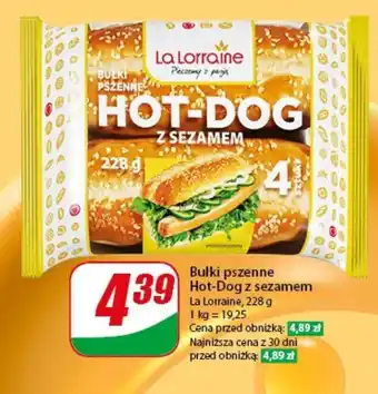Dino Bułki pszenne Hot-Dog z sezamem 228g oferta